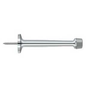 Deltana [BDS425U26] Solid Brass Door Baseboard Bumper - Traditional - Polished Chrome Finish - 4" L