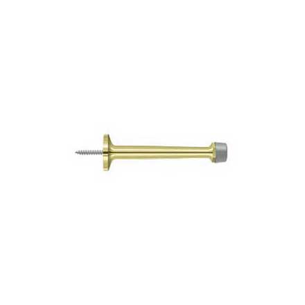 Deltana [BDS425U3] Solid Brass Door Baseboard Bumper - Traditional - Polished Brass Finish - 4" L