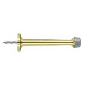 Deltana [BDS425U3-UNL] Solid Brass Door Baseboard Bumper - Traditional - Polished Brass (Unlacquered) Finish - 4" L