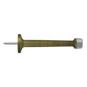 Deltana [BDS425U5] Solid Brass Door Baseboard Bumper - Traditional - Antique Brass Finish - 4" L