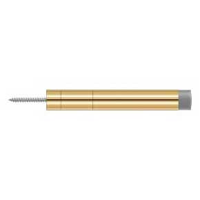 Deltana [BDS450CR003] Solid Brass Door Baseboard Bumper - Extendable - Polished Brass (PVD) Finish - 4 1/2" L