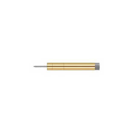 Deltana [BDS450CR003] Solid Brass Door Baseboard Bumper - Extendable - Polished Brass (PVD) Finish - 4 1/2" L