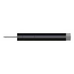Deltana [BDS450U19] Solid Brass Door Baseboard Bumper - Extendable - Paint Black Finish - 4 1/2" L