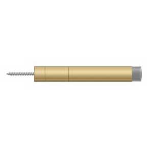 Deltana [BDS450U4] Solid Brass Door Baseboard Bumper - Extendable - Brushed Brass Finish - 4 1/2" L