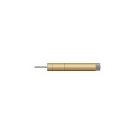 Deltana [BDS450U4] Solid Brass Door Baseboard Bumper - Extendable - Brushed Brass Finish - 4 1/2" L
