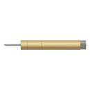 Deltana [BDS450U4] Solid Brass Door Baseboard Bumper - Extendable - Brushed Brass Finish - 4 1/2&quot; L