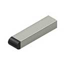 Deltana [BDSR40U15] Solid Brass Door Baseboard Bumper - Half Cylinder Tip - Brushed Nickel Finish - 4&quot; L