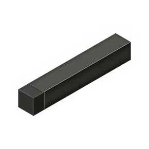 Deltana [BDSS40U10B] Solid Brass Door Baseboard Bumper - Modern Square - Oil Rubbed Bronze Finish - 4" L