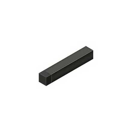 Deltana [BDSS40U10B] Solid Brass Door Baseboard Bumper - Modern Square - Oil Rubbed Bronze Finish - 4&quot; L