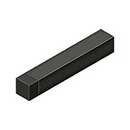 Deltana [BDSS40U10B] Solid Brass Door Baseboard Bumper - Modern Square - Oil Rubbed Bronze Finish - 4&quot; L