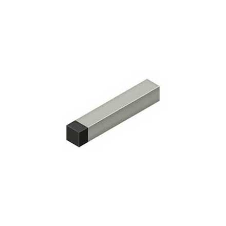Deltana [BDSS40U15] Solid Brass Door Baseboard Bumper - Modern Square - Brushed Nickel Finish - 4&quot; L