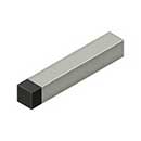 Deltana [BDSS40U15] Solid Brass Door Baseboard Bumper - Modern Square - Brushed Nickel Finish - 4&quot; L