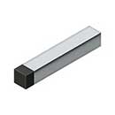Deltana [BDSS40U26] Solid Brass Door Baseboard Bumper - Modern Square - Polished Chrome Finish - 4&quot; L