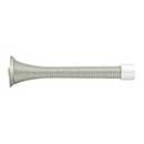 Deltana [SDS375U15] Steel Door Baseboard Bumper - Heavy Duty Spring - Brushed Nickel Finish - 3 3/4&quot; L