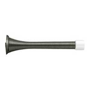 Deltana [SDS375U15A] Steel Door Baseboard Bumper - Heavy Duty Spring - Antique Nickel Finish - 3 3/4" L
