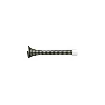 Deltana [SDS375U15A] Steel Door Baseboard Bumper - Heavy Duty Spring - Antique Nickel Finish - 3 3/4&quot; L