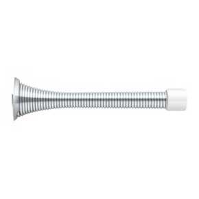 Deltana [SDS375U26] Steel Door Baseboard Bumper - Heavy Duty Spring - Polished Chrome Finish - 3 3/4" L
