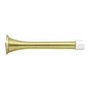 Deltana [SDS375U3] Steel Door Baseboard Bumper - Heavy Duty Spring - Polished Brass Finish - 3 3/4&quot; L