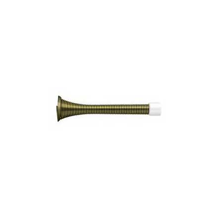 Deltana [SDS375U5] Steel Door Baseboard Bumper - Heavy Duty Spring - Antique Brass Finish - 3 3/4&quot; L