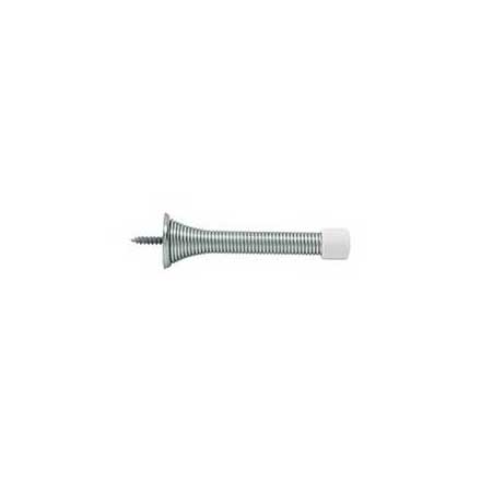 Deltana [SDS3U26] Steel Door Baseboard Bumper - Light Duty Spring - Polished Chrome Finish - 3 1/4&quot; L