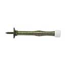 Deltana [SDS3U5] Steel Door Baseboard Bumper - Light Duty Spring - Antique Brass Finish - 3 1/4&quot; L