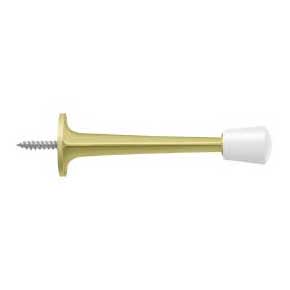 Deltana [ZBDS30U3] Die Cast Zinc Door Baseboard Bumper - Traditional - Polished Brass Finish - 3 5/8" L