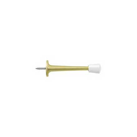 Deltana [ZBDS30U3] Die Cast Zinc Door Baseboard Bumper - Traditional - Polished Brass Finish - 3 5/8&quot; L