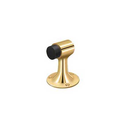 Deltana [DSF3225CR003] Solid Brass Door Floor Bumper - Heavy Duty - Polished Brass (PVD) Finish - 3&quot; L