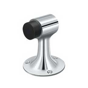 Deltana [DSF3225U26] Solid Brass Door Floor Bumper - Heavy Duty - Polished Chrome Finish - 3" L