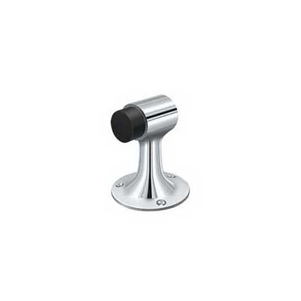 Deltana [DSF3225U26] Solid Brass Door Floor Bumper - Heavy Duty - Polished Chrome Finish - 3" L
