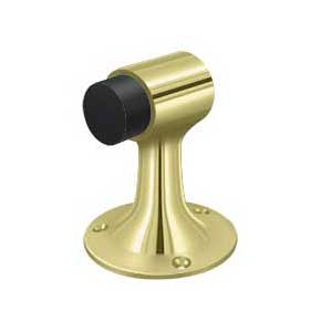 Deltana [DSF3225U3] Solid Brass Door Floor Bumper - Heavy Duty - Polished Brass Finish - 3" L