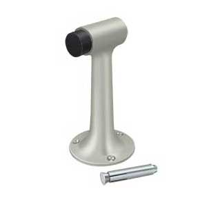 Deltana [DSF600U15] Solid Brass Door Floor Bumper - Heavy Duty - Brushed Nickel Finish - 6" L