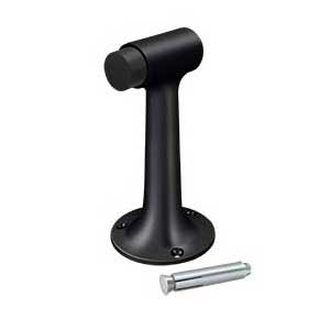 Deltana [DSF600U19] Solid Brass Door Floor Bumper - Heavy Duty - Paint Black Finish - 6" L
