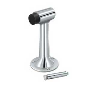 Deltana [DSF600U26] Solid Brass Door Floor Bumper - Heavy Duty - Polished Chrome Finish - 6" L