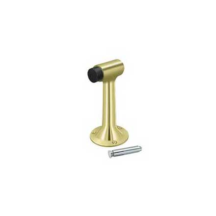 Deltana [DSF600U3] Solid Brass Door Floor Bumper - Heavy Duty - Polished Brass Finish - 6&quot; L