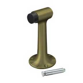 Deltana [DSF600U5] Solid Brass Door Floor Bumper - Heavy Duty - Antique Brass Finish - 6" L