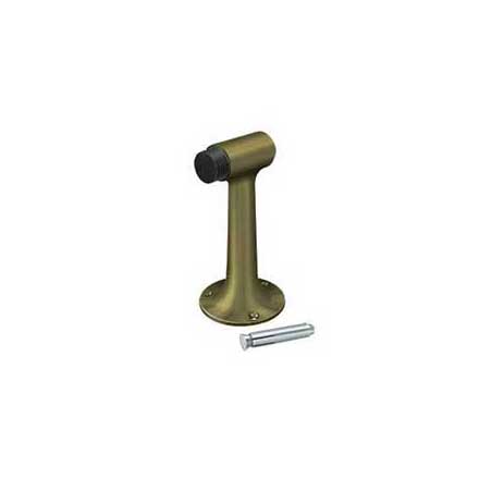 Deltana [DSF600U5] Solid Brass Door Floor Bumper - Heavy Duty - Antique Brass Finish - 6&quot; L