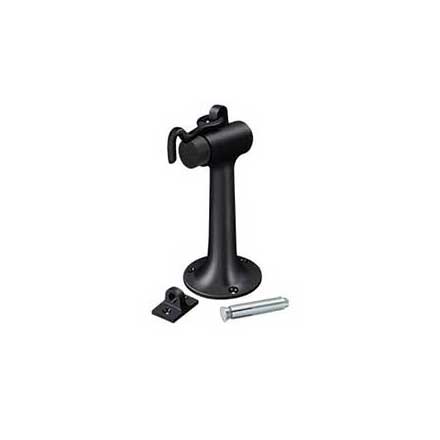 Deltana [DSF630U19] Solid Brass Door Floor Bumper - Heavy Duty w/ Hook - Paint Black Finish - 6" L