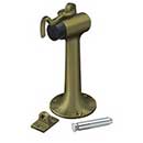 Deltana [DSF630U5] Solid Brass Door Floor Bumper - Heavy Duty w/ Hook - Antique Brass Finish - 6" L