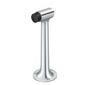 Deltana [DSF800U26] Solid Brass Door Floor Bumper - Heavy Duty - Polished Chrome Finish - 8" L