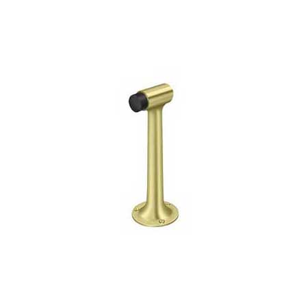 Deltana [DSF800U3] Solid Brass Door Floor Bumper - Heavy Duty - Polished Brass Finish - 8&quot; L