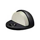 Deltana [DSLP316U19] Solid Brass Door Dome Floor Bumper - Low Profile - Paint Black Finish - 1&quot; H