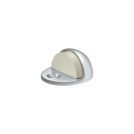 Deltana [DSLP316U26] Solid Brass Door Dome Floor Bumper - Low Profile - Polished Chrome Finish - 1&quot; H