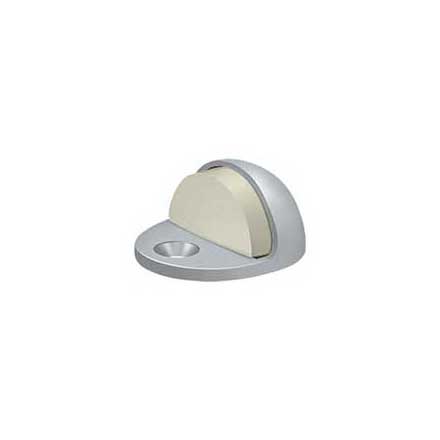 Deltana [DSLP316U26D] Solid Brass Door Dome Floor Bumper - Low Profile - Brushed Chrome Finish - 1&quot; H