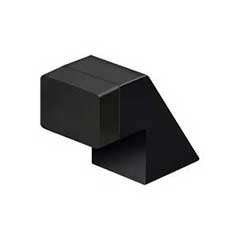 Deltana [FDB125U19] Solid Brass Door Universal Floor Bumper - Contemporary - Paint Black Finish - 1 1/4&quot; L