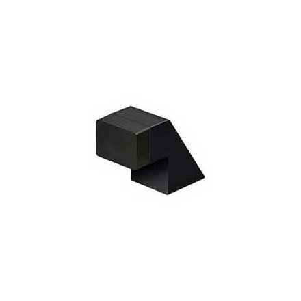 Deltana [FDB125U19] Solid Brass Door Universal Floor Bumper - Contemporary - Paint Black Finish - 1 1/4" L