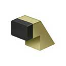 Deltana [FDB125U3-UNL] Solid Brass Door Universal Floor Bumper - Contemporary - Polished Brass (Unlacquered) Finish - 1 1/4" L