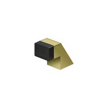 Deltana [FDB125U3] Solid Brass Door Universal Floor Bumper - Contemporary - Polished Brass Finish - 1 1/4" L