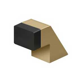 Deltana [FDB125U4] Solid Brass Door Universal Floor Bumper - Contemporary - Brushed Brass Finish - 1 1/4" L