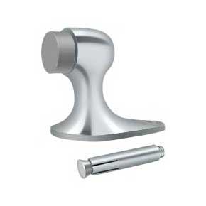 Deltana [FDB218U26] Solid Brass Door Floor Bumper - Polished Chrome Finish - 2 1/8" L